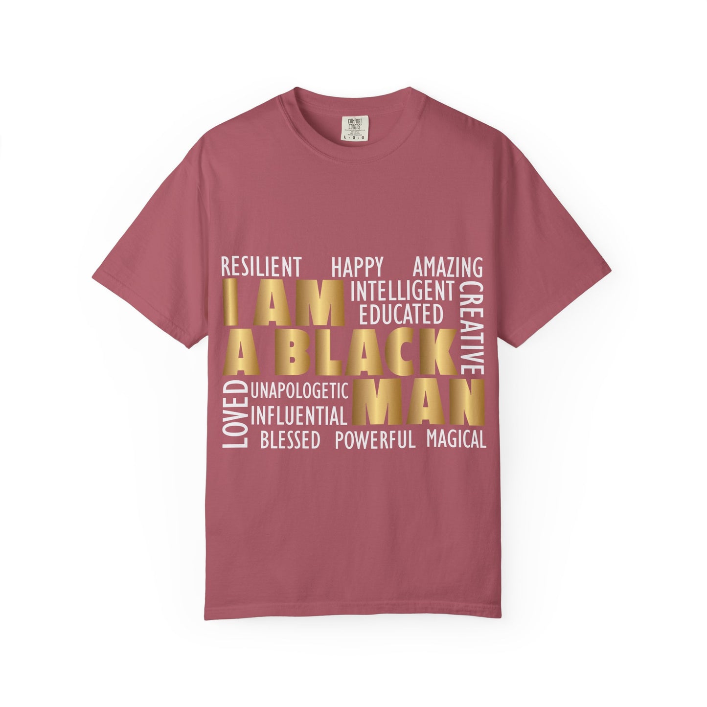 Empowering Statement T-shirt - I AM A BLACK MAN | Unisex Tee for Pride, Support, Identity, Casual Wear, Gift