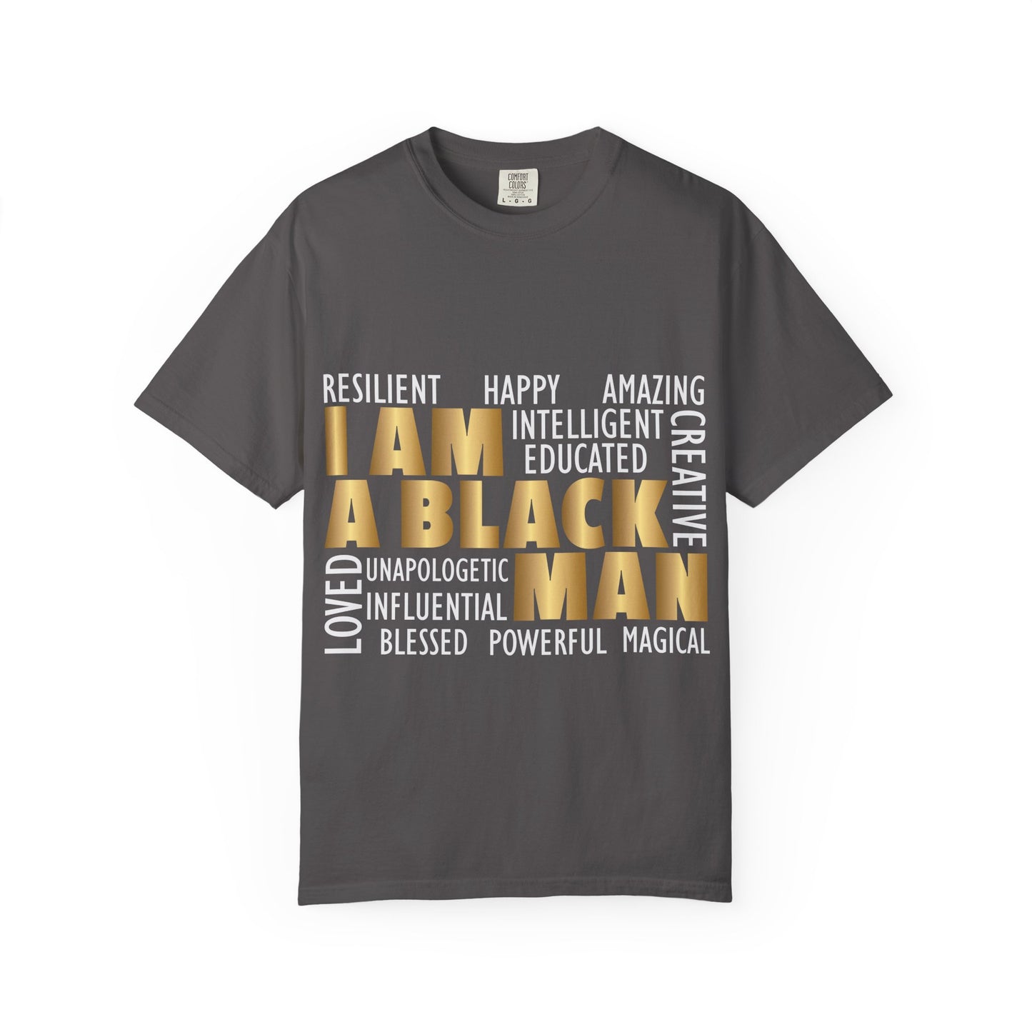 Empowering Statement T-shirt - I AM A BLACK MAN | Unisex Tee for Pride, Support, Identity, Casual Wear, Gift